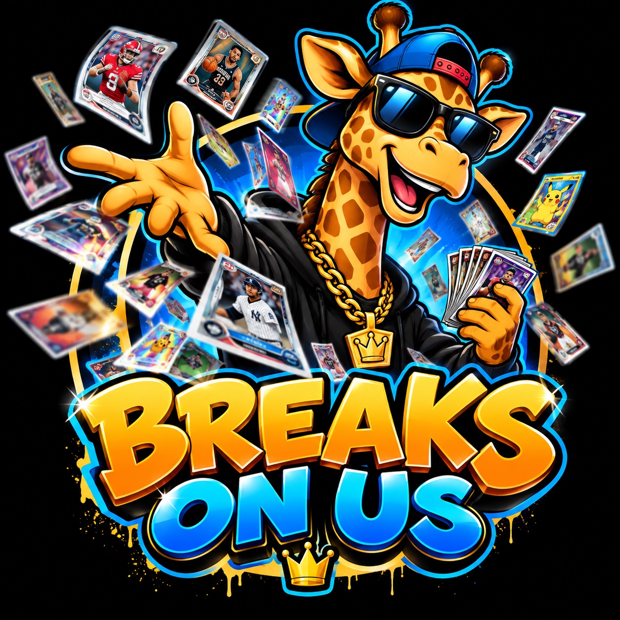 Breaks On Us giraffe mascot